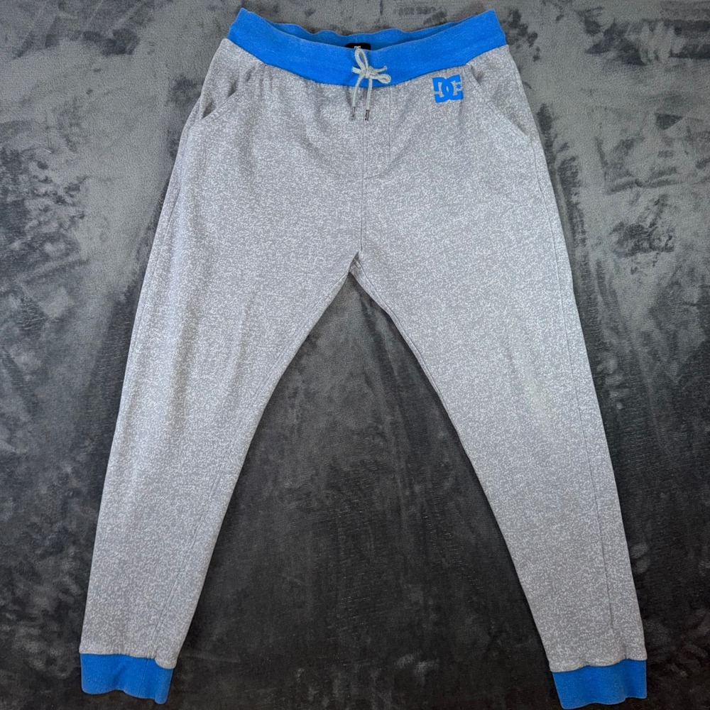 Mens Medium DC Shoes Sweatpants Excellent Joggers Drawstring Logo Y2K Vintage